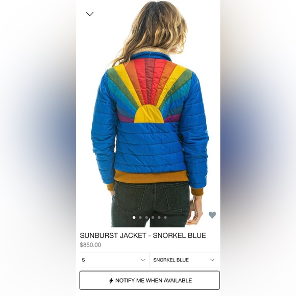 Aviator Nation Jackets & Blazers - ‼️RARE‼️ 🎸AVIATOR NATION🎸 Sunburst Women’s Jacket✨Blue Snorkel✨ Size Small✨